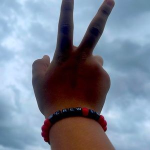 Cute black and red bracelet